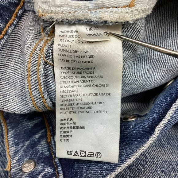 We The Free High-Rise Button-Fly Skinny Jeans Size 25 - Picture 9 of 10